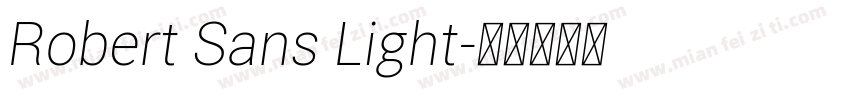 Robert Sans Light字体转换